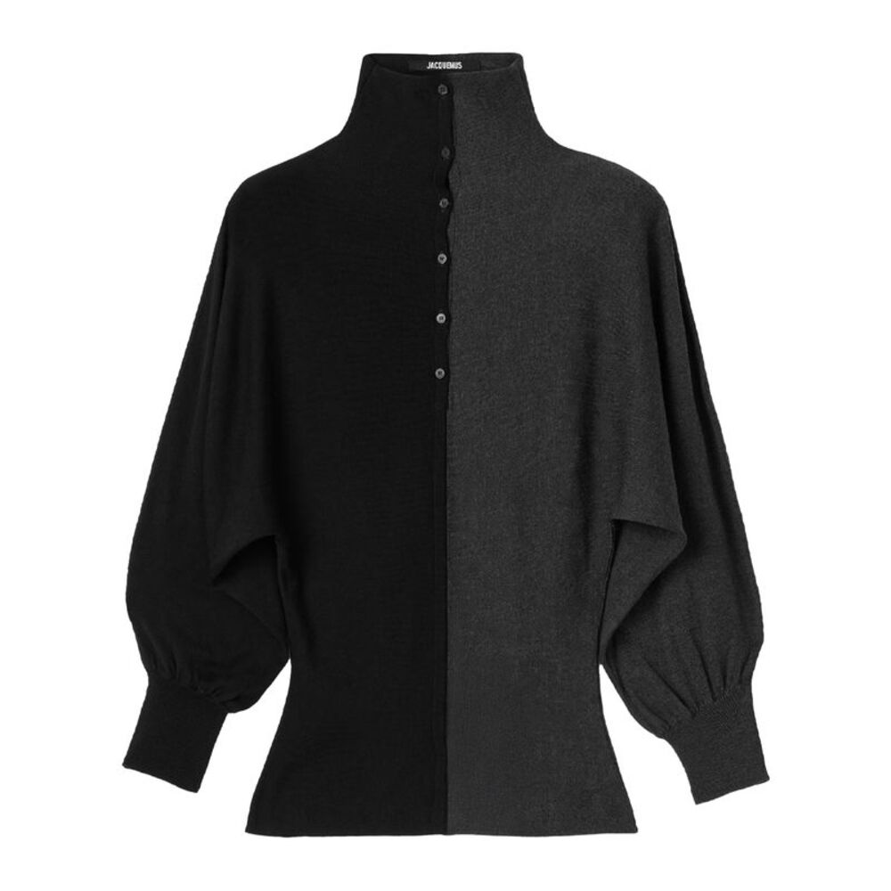 Jacquemus Women "Le Polo Losange" In Maglia Bicolore